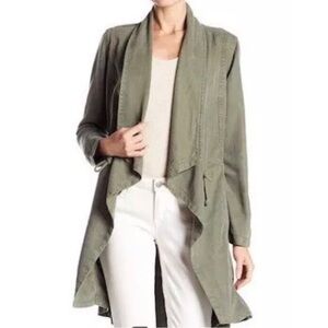 Max Jeans 100% Tencel Vetiver Long Drape Jacket